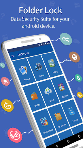 Folder Lock Android security suite screen